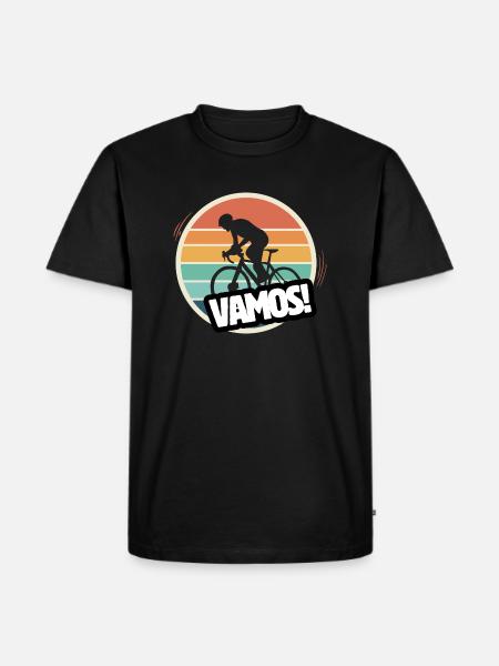 Vamos Retro MTB Cycling - Men's Premium Organic T-Shirt - black