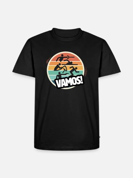 Vamos retro modern pentathlon - Men's Premium Organic T-Shirt - black
