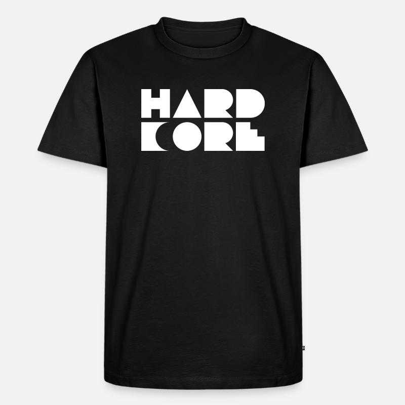 Hardcore-Musik-Logo-Design. - Männer Premium Bio T-Shirt - Schwarz