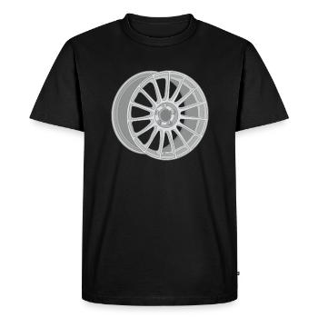 Bord - T-shirt Premium bio Homme - noir - Devant - Nico (187cm)