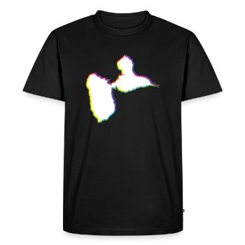 Carte de la guadeloupe - cadeau souvenir 971 gwada - T-shirt Premium bio Homme - noir - Devant - Nico (187cm)