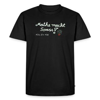 Math est un plaisir! - T-shirt Premium bio Homme - noir - Devant - Nico (187cm)