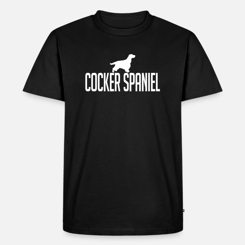COCKER SPANIEL Hunderasse - Männer Premium Bio T-Shirt - Schwarz