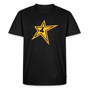 star_pimmel - T-shirt Premium bio Homme - noir - Devant - Nico (187cm)