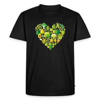 Organic - Men's Premium Organic T-Shirt - black - Front - Nico (187cm)