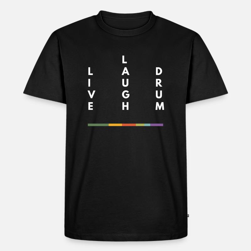 Drummer drummer - Männer Premium Bio T-Shirt - Schwarz