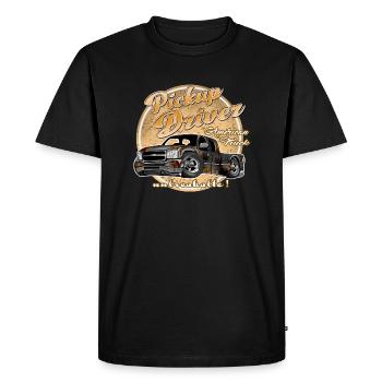 Camionnette rouillée - T-shirt Premium bio Homme - noir - Devant - Nico (187cm)