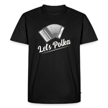 Let's Polka Pride Accordion - Men's Premium Organic T-Shirt - black - Front - Nico (187cm)