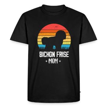Bichon Frise - T-shirt Premium bio Homme - noir - Devant - Nico (187cm)