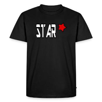 La Star - T-shirt Premium bio Homme - noir - Devant - Nico (187cm)