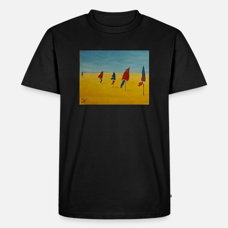 SonnenschirmeSonnenschirmeFarbe - Männer Premium Bio T-Shirt - Schwarz