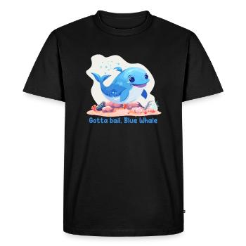 Gotta bail, Blue Whale - T-shirt Premium bio Homme - noir - Devant - Nico (187cm)
