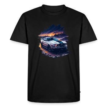 Voiture de sport - T-shirt Premium bio Homme - noir - Devant - Nico (187cm)