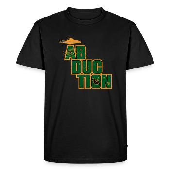 Entführungs-Ufo-Bereich - Männer Premium Bio T-Shirt - Schwarz - Vorne - Nico (187cm)