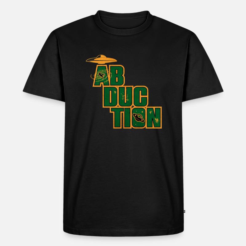 Entführungs-Ufo-Bereich - Männer Premium Bio T-Shirt - Schwarz