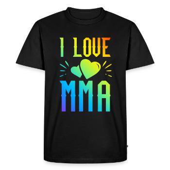 J’aime Mma - T-shirt Premium bio Homme - noir - Devant - Nico (187cm)
