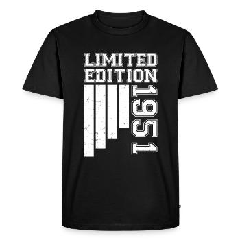 1951 Anniversaire Né En 1951 Édition Limitée - T-shirt Premium bio Homme - noir - Devant - Nico (187cm)