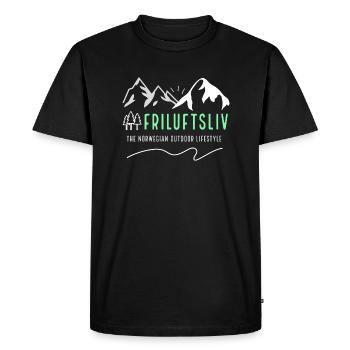 Outdoor, hunting and fishing t-shirts and jumpers dark - Men's Premium Organic T-Shirt - black - Front - Nico (187cm)