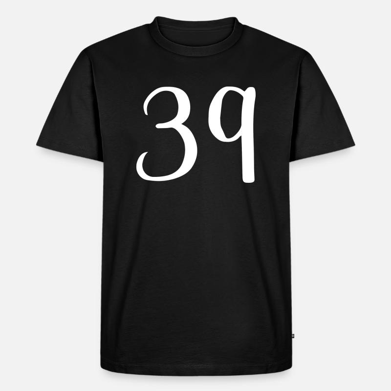 39 - Männer Premium Bio T-Shirt - Schwarz