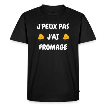 Cheesemaker / Cheese / Work / Profession / Job - Men's Premium Organic T-Shirt - black - Front - Nico (187cm)