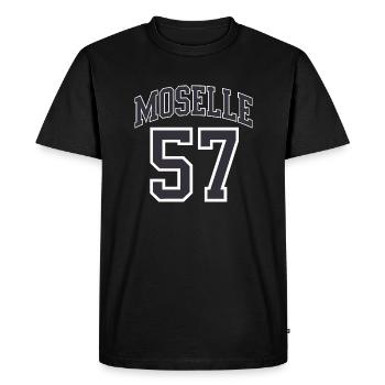 Moselle 57 - T-shirt Premium bio Homme - noir - Devant - Nico (187cm)
