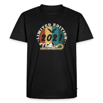 Vintage 2022 Retro - Best-seller - T-shirt Premium bio Homme - noir - Devant - Nico (187cm)