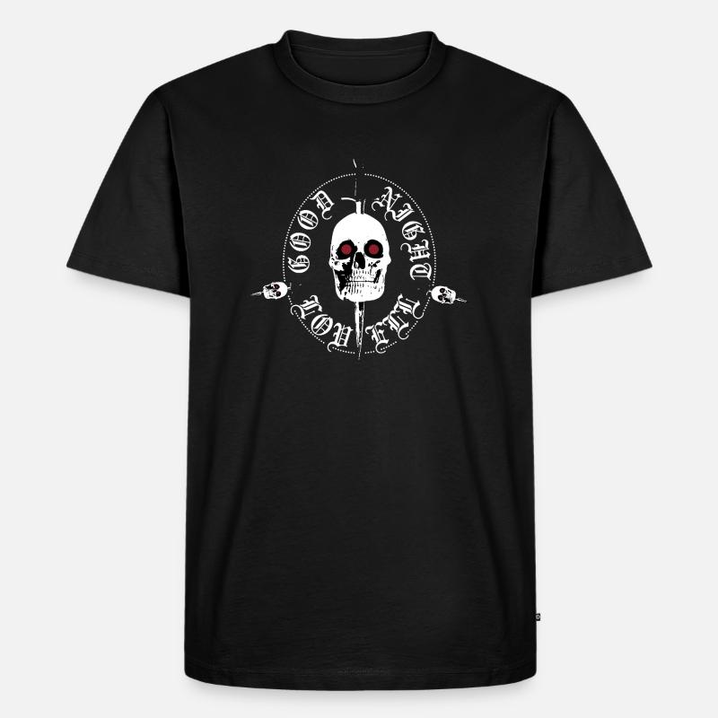 Night Lovell skull - Männer Premium Bio T-Shirt - Schwarz