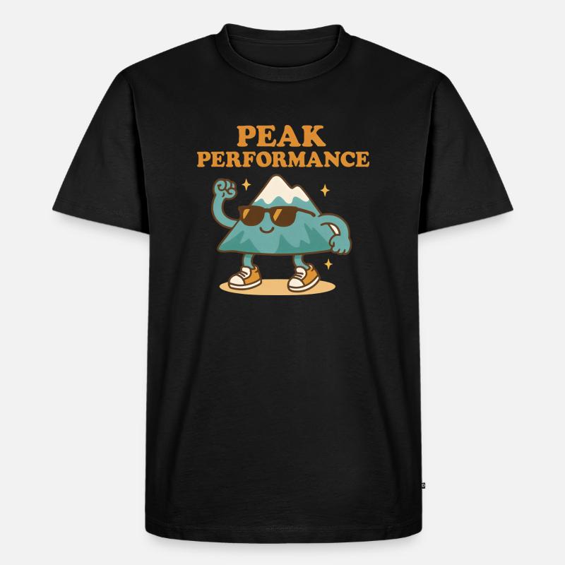 Peak Performance Cool Mountain - Männer Premium Bio T-Shirt - Schwarz