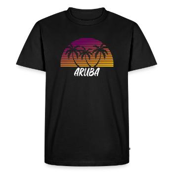 Aruba - T-shirt Premium bio Homme - noir - Devant - Nico (187cm)