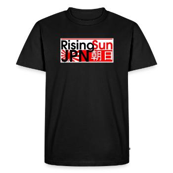 soleil levant - T-shirt Premium bio Homme - noir - Devant - Nico (187cm)