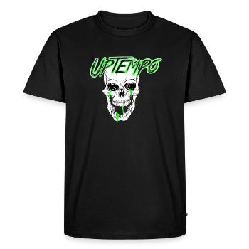 Uptempo Skull - Men's Premium Organic T-Shirt - black - Front - Nico (187cm)