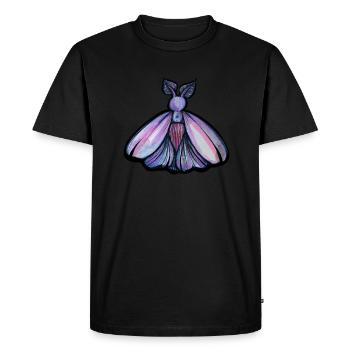 Purple Moth - Men's Premium Organic T-Shirt - black - Front - Nico (187cm)
