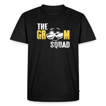 The Groom Squad Retro Funny Bachelor Party T-Shirt - T-shirt Premium bio Homme - noir - Devant - Nico (187cm)