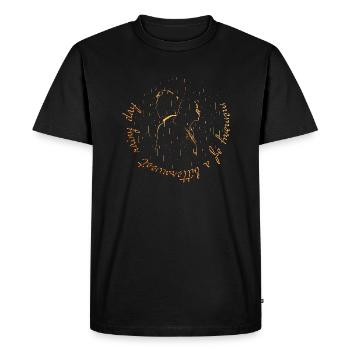 souvenir d’une journée pluvieuse douce-amère - DIGITAL - T-shirt Premium bio Homme - noir - Devant - Nico (187cm)
