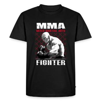 MMA Fighter 2 – Anime Shirt - Men's Premium Organic T-Shirt - black - Front - Nico (187cm)