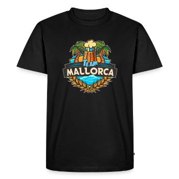 Vacances de l’équipe de Majorque - T-shirt Premium bio Homme - noir - Devant - Nico (187cm)