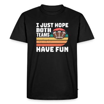 Great Football Baseball Player Sportsman Vintage - Men's Premium Organic T-Shirt - black - Front - Nico (187cm)