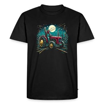 Agriculteur en colère - T-shirt Premium bio Homme - noir - Devant - Nico (187cm)