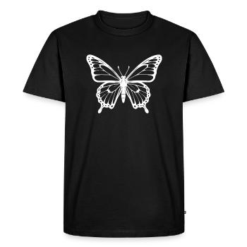 Papillon - T-shirt Premium bio Homme - noir - Devant - Nico (187cm)