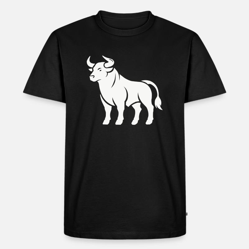 bull - Men's Premium Organic T-Shirt - black