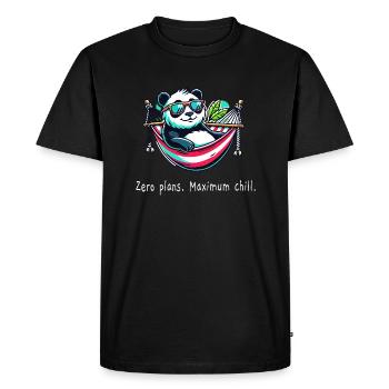 Forfaits Panda Zero - T-shirt Premium bio Homme - noir - Devant - Nico (187cm)