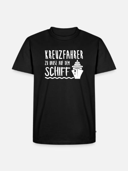 Kreuzfahrer Kreuzfahrt Schiff Urlaub Geschenk - Männer Premium Bio T-Shirt - Schwarz