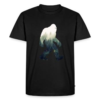 Bigfoot - T-shirt Premium bio Homme - noir - Devant - Nico (187cm)