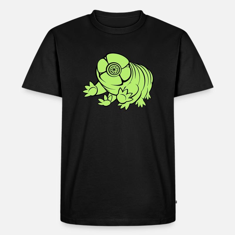 Bärtierchen Tardigrade - Männer Premium Bio T-Shirt - Schwarz