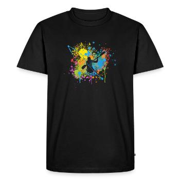 paddle - Men's Premium Organic T-Shirt - black - Front - Nico (187cm)
