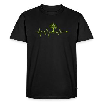 Écologie puls cadeau dictament changement climatique - T-shirt Premium bio Homme - noir - Devant - Nico (187cm)