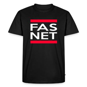Fasnet - Men's Premium Organic T-Shirt - black - Front - Nico (187cm)