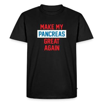 MAKE MY PANCREAS GREAT AGAIN - Men's Premium Organic T-Shirt - black - Front - Nico (187cm)