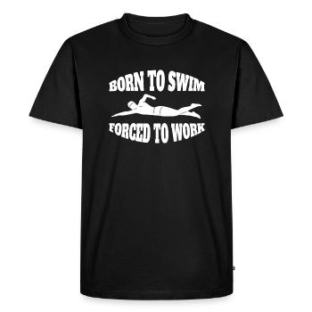 Nageur Club de natation Natation Mme Schwimmer - T-shirt Premium bio Homme - noir - Devant - Nico (187cm)