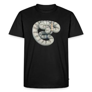 Crotale - T-shirt Premium bio Homme - noir - Devant - Nico (187cm)